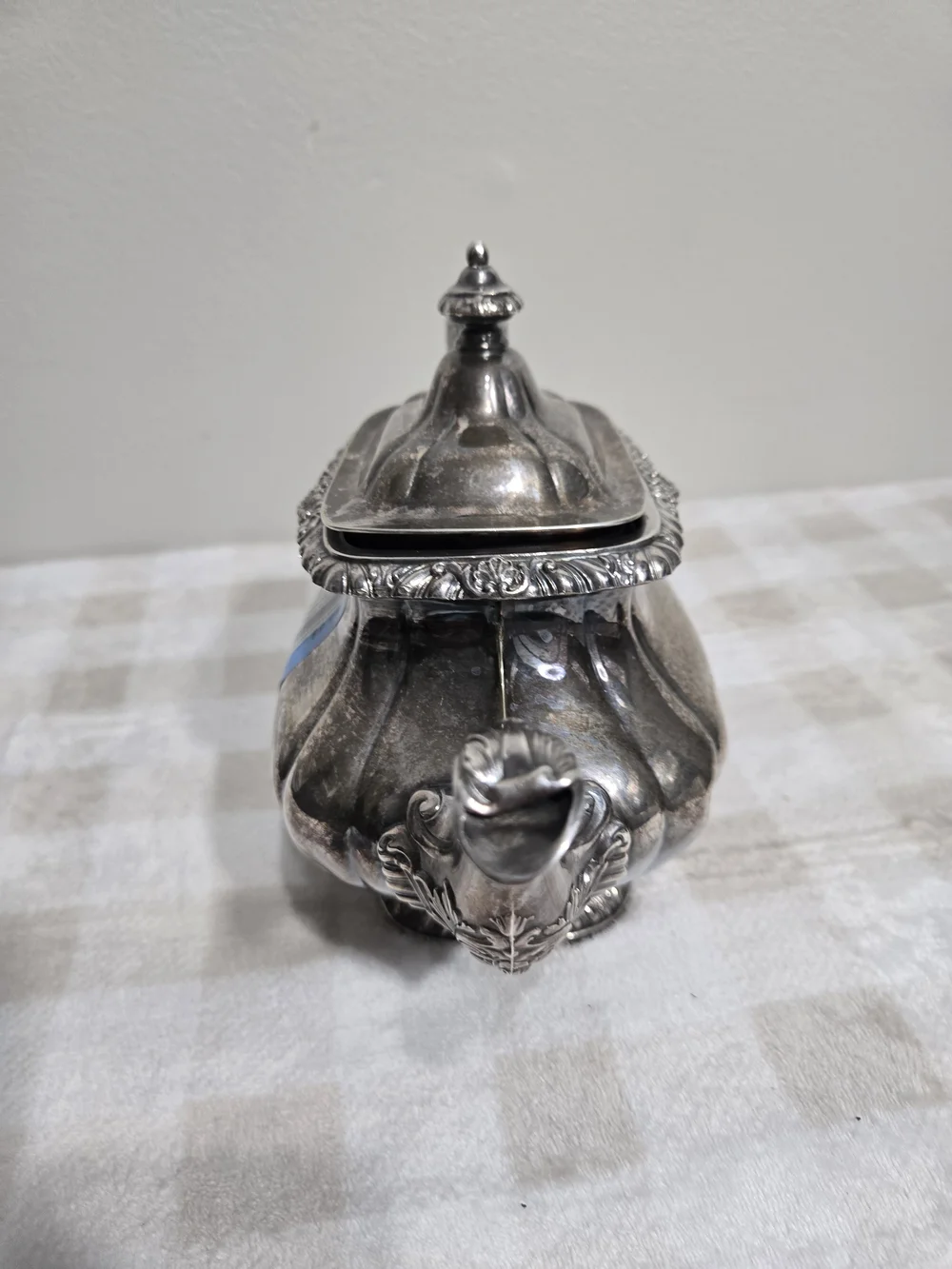 Vintage Gorham Victorian Style Silverplate Lidded Teapot Y1102